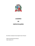 caderno de especificações - Prefeitura Municipal de São Manuel