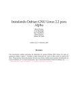 Instalando Debian GNU Linux 2.2 para Alpha