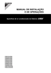 MANUAL DE INSTALAÇÃO E DE OPERAÇÕES