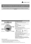 Manual de instalação de sensores de regulação de fluxo