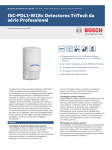 ISC‑PDL1‑W18x Detectores TriTech da série Professional
