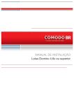MANUAL DE INSTALAÇÃO Lotus Domino 4.6x ou superior