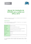 Manual de instalação de INTEGRA para JusNet em Office 2010