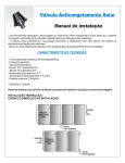Válvula Anticongelamento Solar
