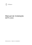 Manual de Instalação KFP-CX3 - Utcfssecurityproductspages.eu