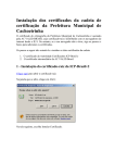 Manual de instalação da cadeia de certificados