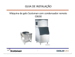 Máquina de gelo CO630 condensador remoto – Manual de instalação