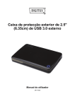 Caixa de protecção exterior de 2.5" (6.35cm) de USB 3.0 externo