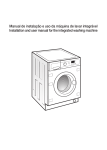 Manual de instalação e uso da máquina de lavar
