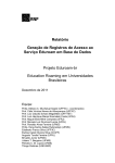 Relatório Geração de Registros de Acesso ao Serviço Eduroam em