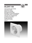 Manual de instalação e instruções de uso SILENT-100