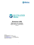 Biotrainer USB Manuais do Usuário