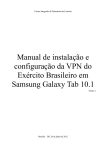 Manual de instalação e configuração da VPN do Exército Brasileiro