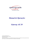 Gateway AG 30 Manual de Operações