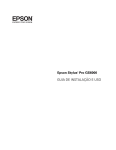Epson Stylus Pro GS6000 Guia de instalação e uso