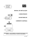 manual de instalação e manutenção de motores de corrente contínua