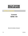 Controle SERIE 15H Manual de Instalação e Operação