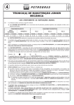 PROVA 4 TÉCNICO(A) DE MANUTENÇÃO JÚNIOR