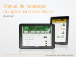 Manual de instalação do aplicativo Livro Digital