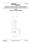 SV66 VÁLVULA DE SEGURANÇA MANUAL DE INSTALAÇÃO E