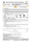 Manual de Instalação / Operação / Manutenção