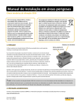 Manual de instalação em áreas perigosas Chave mecânica