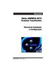 Série ADEMCO 6272 Teclados TouchCenter Manual de Instalação