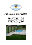 PISCINA DE FIBRA MANUAL DE INSTALAÇÃO