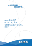 MANUAL DE INSTALAÇÃO COBRANÇA CAIXA