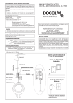 MANUAL DE INSTALAÇÃO VÁLVULA MICTÓRIO DOCOL ELETRIC