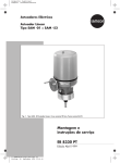 Montagem e instruções de serviço EB 8330 PT