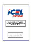 manual de instruções do multímetro analógico modelo