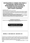 INSTRUÇÕES E CONSELHOS PARA A UTILIZAÇÃO, INSTALAÇÃO