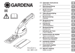 OM, Gardena, 9851-20, AccuCut Li, Tesoura para arbustos, 2015-10