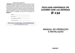 d 134 manual de operação e instalação