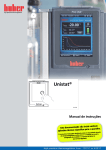 Manual de instruções Unistat Standard, pt