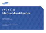 ECRÃ LFD Manual do utilizador