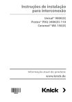 Instruções de instalação para interconexão Unical® 9000(X)