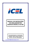 manual de instruções do analizador de energia modelo ae-900