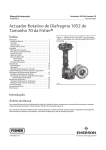 Actuador Rotativo de Diafragma 1052 de Tamanho 70 da Fisherr