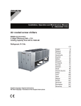 Air cooled screw chillers