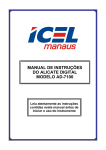 manual de instruções do alicate digital modelo ad-7100