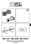 Leroy-Somer Mb 3101/2000/IA - Installation