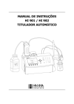 Manual de Utilização - Hanna Instruments Portugal