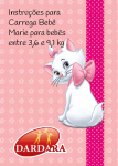 Instruções para Carrega Bebê Marie para bebês entre 3,6