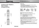 Cargador de pilas »Double 2« Plug-in Charger Carregador