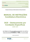 MANUAL DE INSTRUÇÕES Candidatura Electrónica DCE