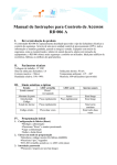 Manual de Instruções para Controlo de Acessos RD 006 A