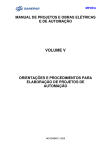 Volume V - Orientações e procedimentos para
