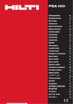 PDF Instruções de utilização PSA 100 (PT), 1.8 MB